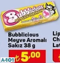 BUBBLİCİOUS MEYVE AROMALI SAKIZ